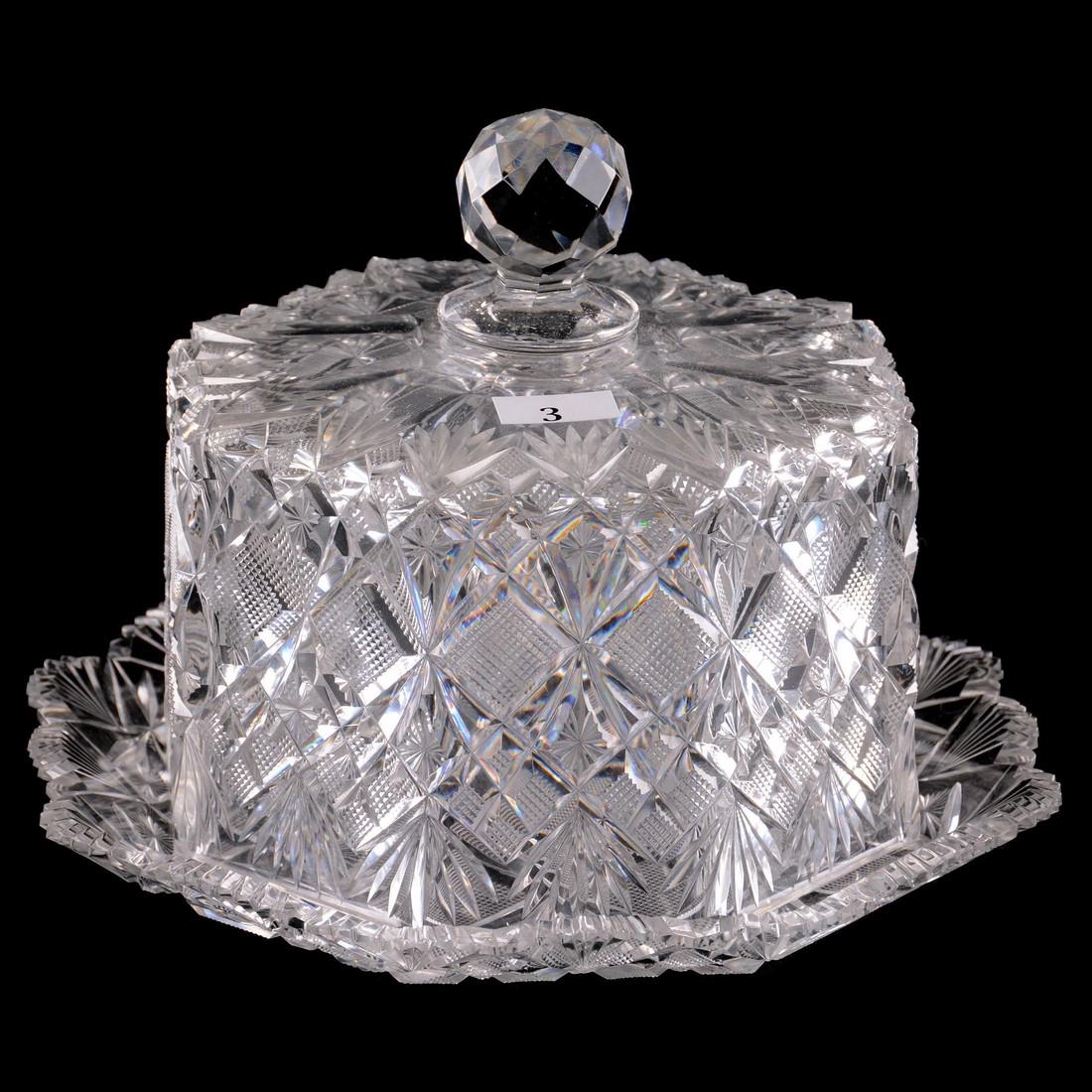 Cheese Dish - 6.5" X 9" - ABCG Venetian Pattern (1 of 3)