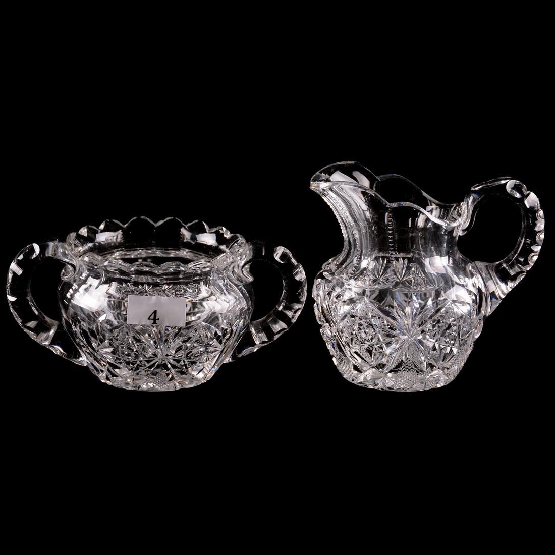 Creamer and Sugar Set - ABCG Signed Hawkes (1 of 2)
