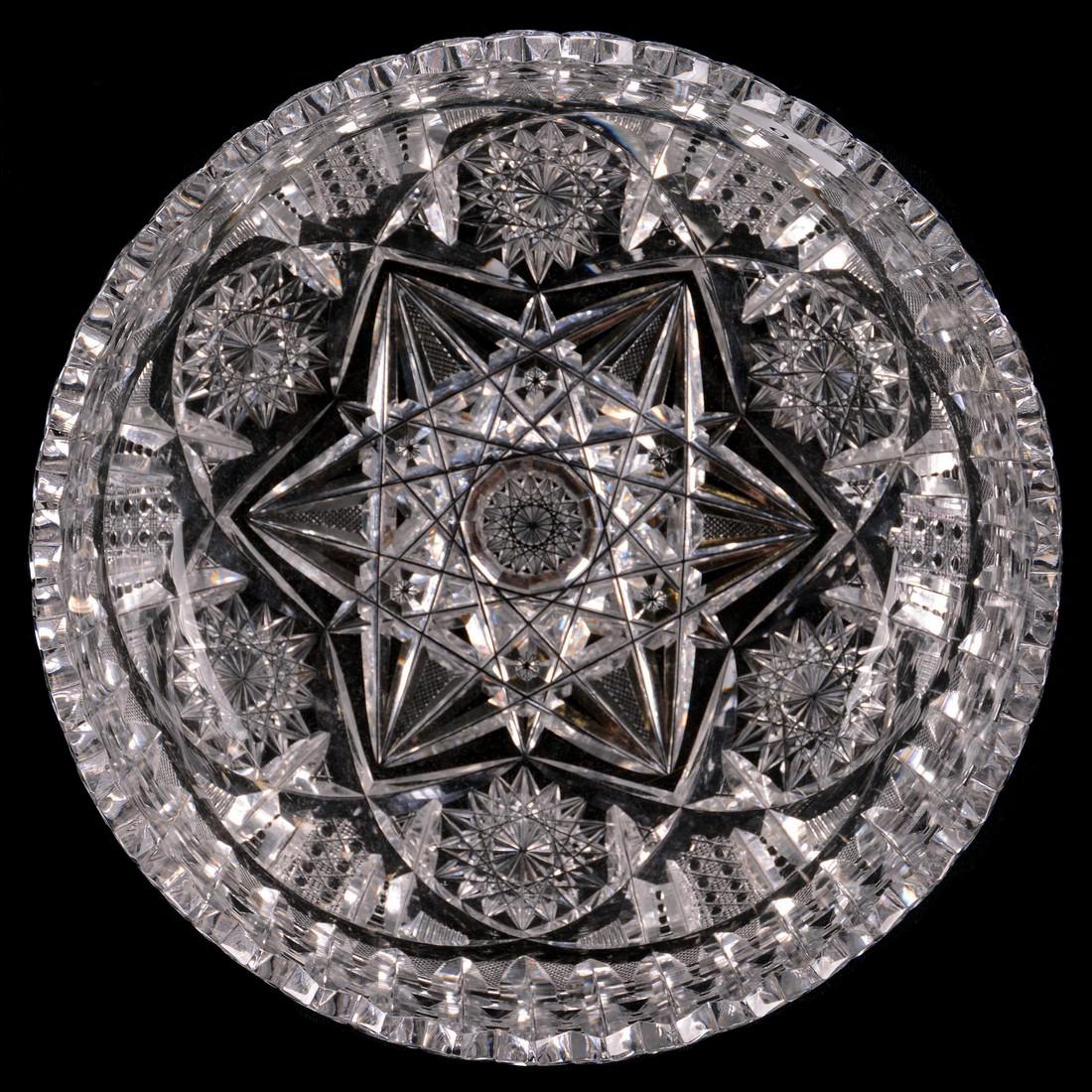 Bowl - 3.25" X 8" - ABCG Signed Libbey Ellsmere Pattern (1 of 2)