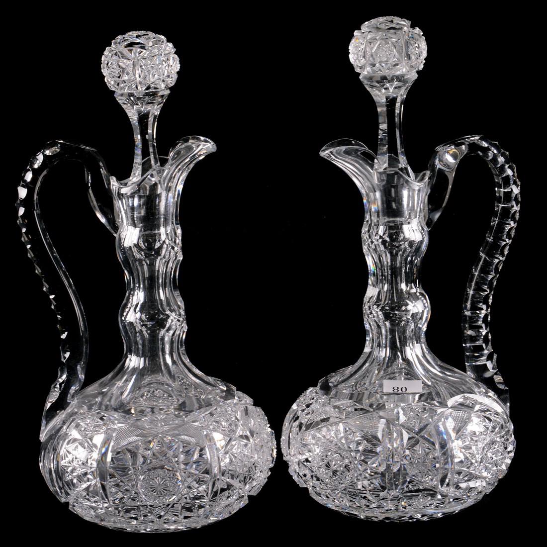 Pair Gooseneck Decanters - 13.25" - ABCGBerkshire (1 of 3)