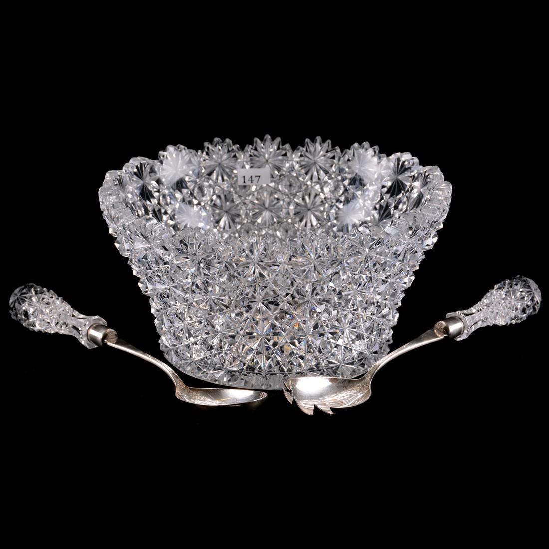 Salad Bowl/Matching Fork & Spoon - 5 X 10" - ABCGFull (1 of 6)