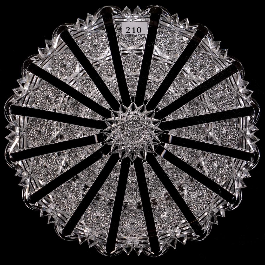 Plate - 10.25" - ABCGSigned Hawkes Panel Pattern - Cut (1 of 2)