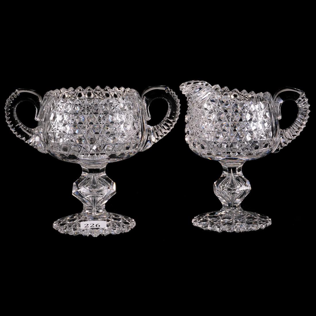 Pedestal Creamer and Sugar - 5.75" - ABCGComplete Hob (1 of 2)