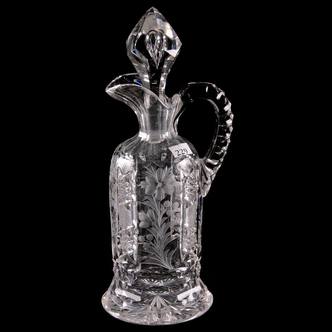 Decanter - 12" - ABCGSigned Tuthill Primrose Pattern - (1 of 4)