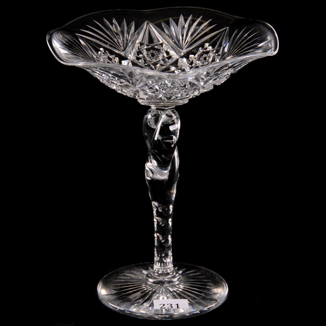 Compote - 8" X 6.75" - ABCGSigned Hawkes Pattern #1 - (1 of 2)