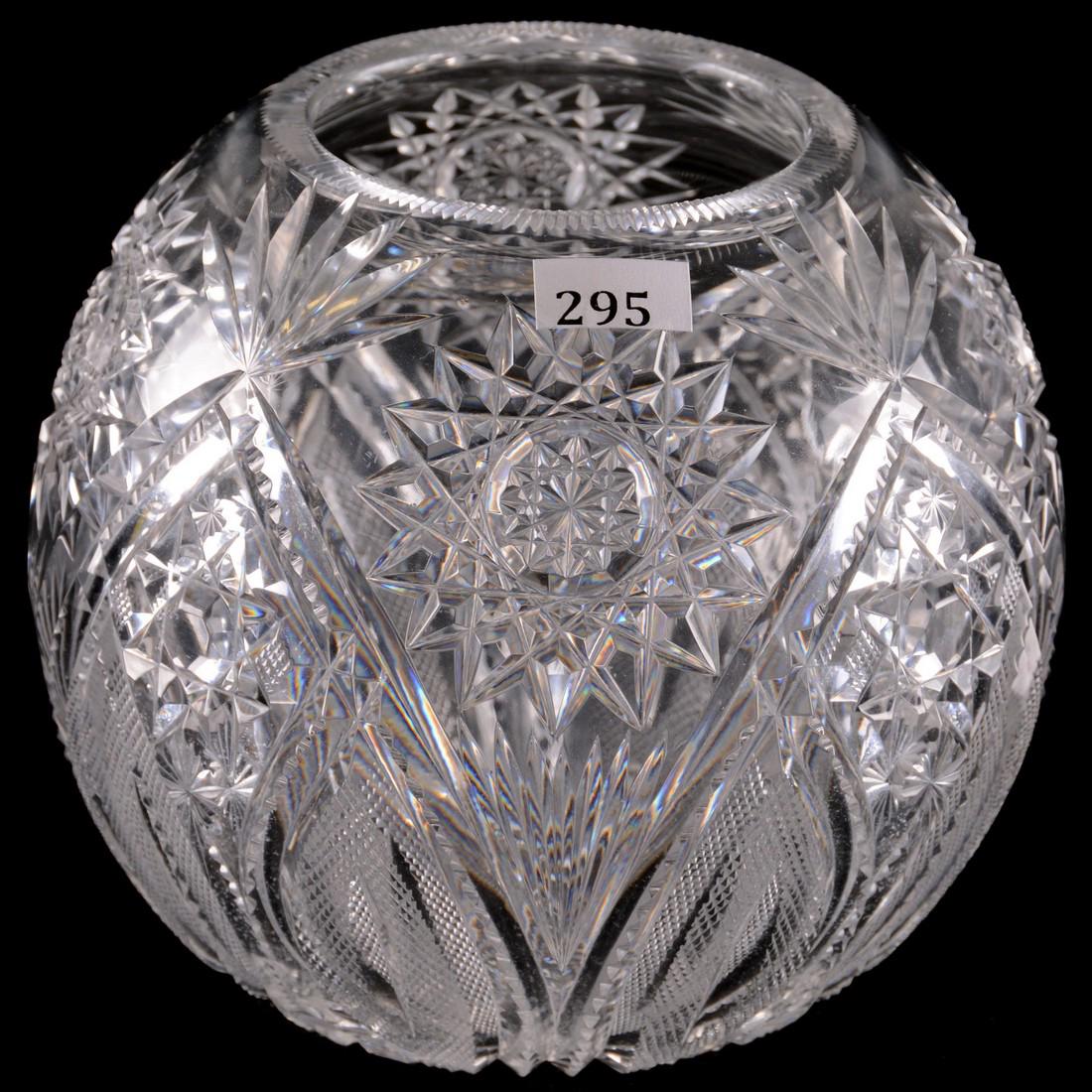 Rosebowl - 6.25" X 6.5" - ABCGHobstar, Split Vesica, (1 of 2)