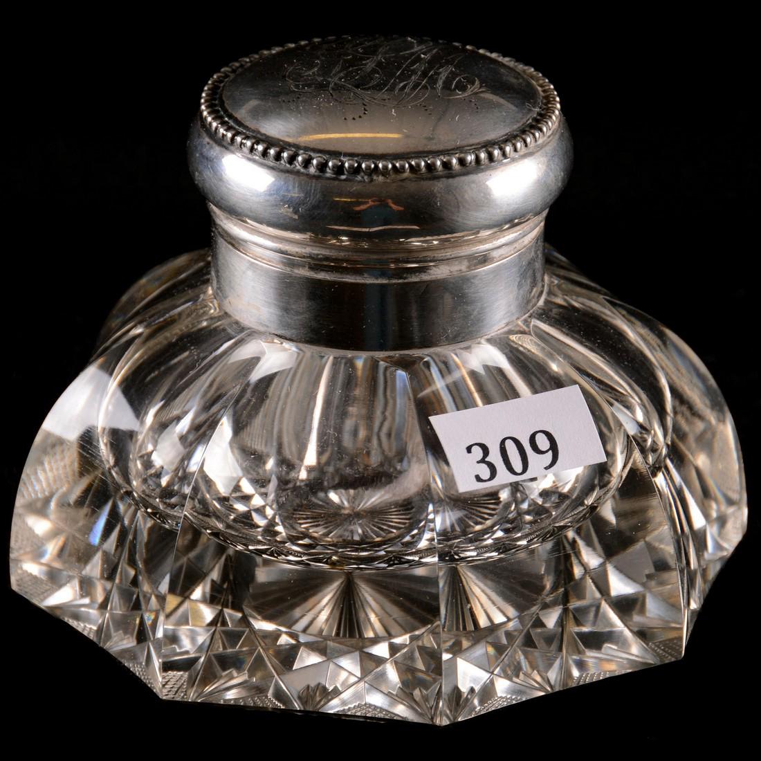 Inkwell - 3.25" X 4.5" - ABCGEight-Sided Flute Pattern (1 of 3)