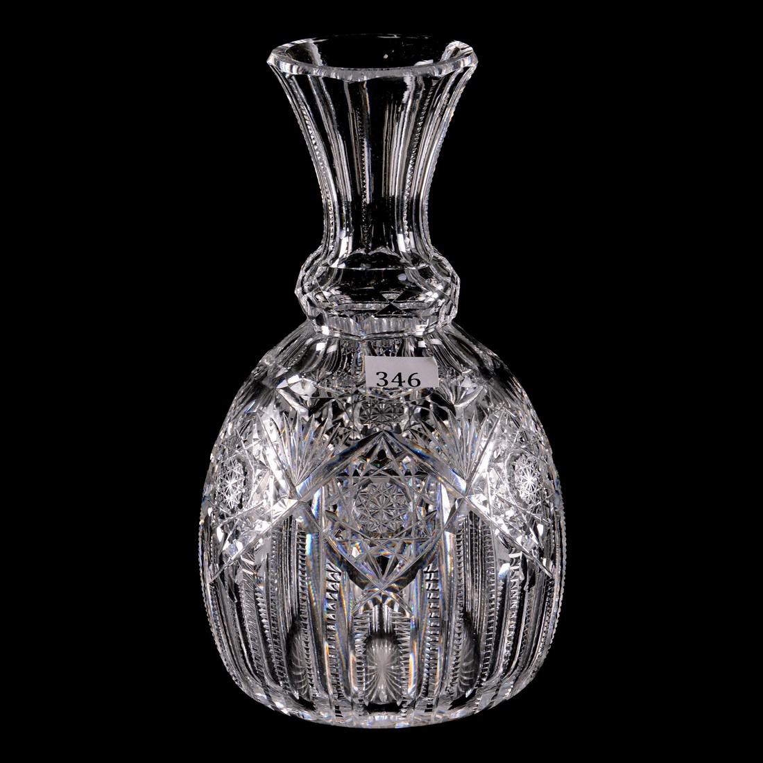 Carafe - 9.25" - ABCGHindoo Pattern by J. Hoare - Facet (1 of 2)