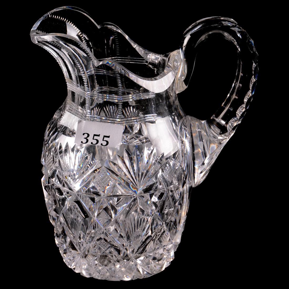 Milk Pitcher - 5.5" - ABCGBrazilian Pattern by Hawkes - (1 of 2)