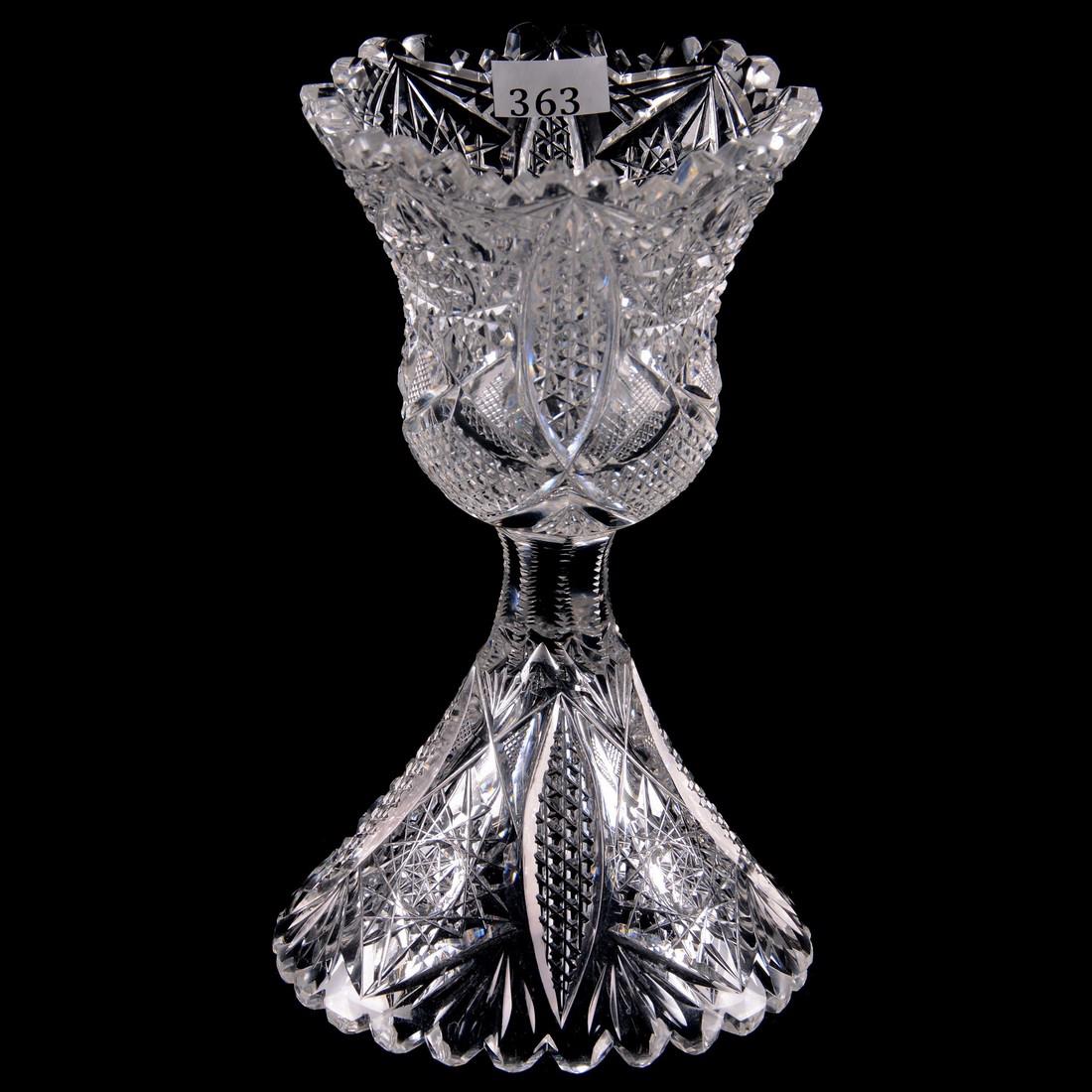 Reversible Compote/Vase - 8" - ABCGCompletely Cut in (1 of 2)