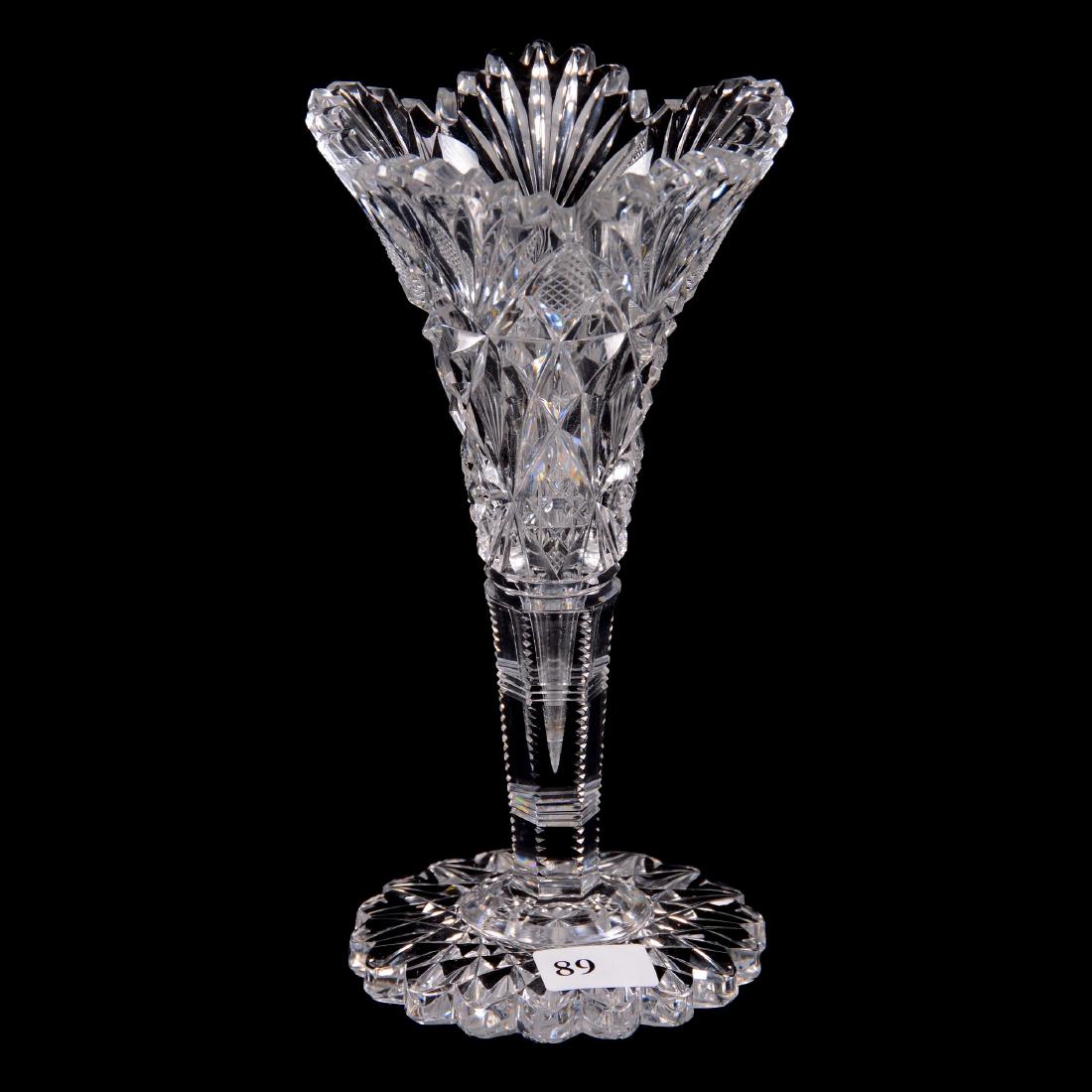 ABCG Trumpet Vase - Brazilian Pattern by Hawkes (1 of 2)