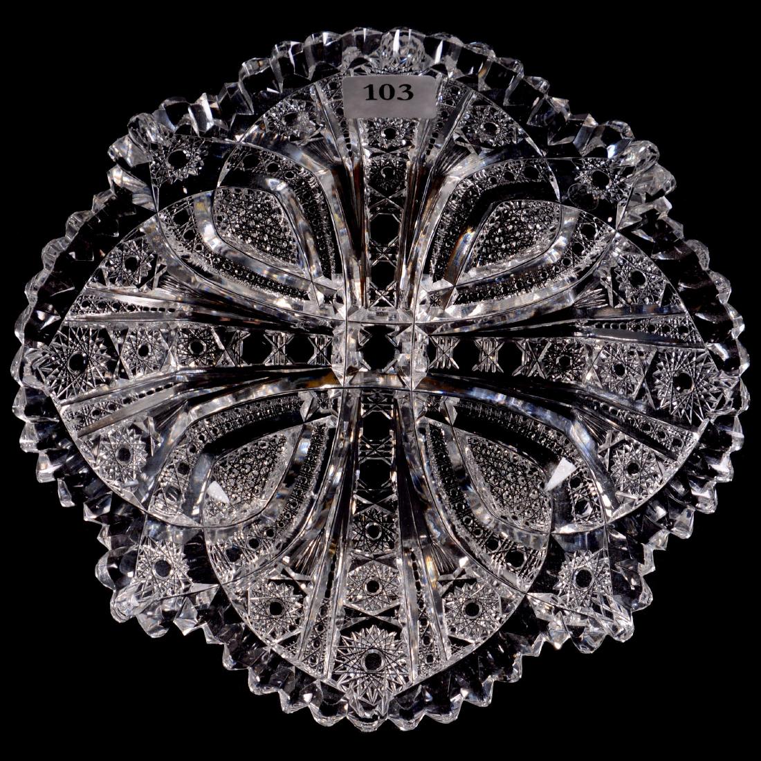 ABCG Plate - Aztec Pattern Signed Libbey (1 of 2)