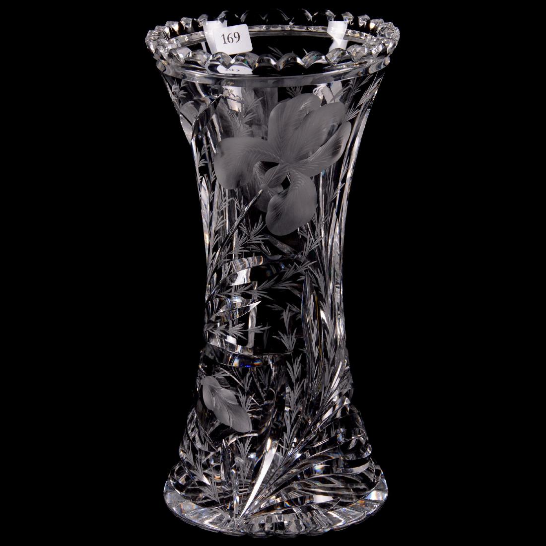 ABCG Corset Vase - Signed Hawkes (1 of 2)