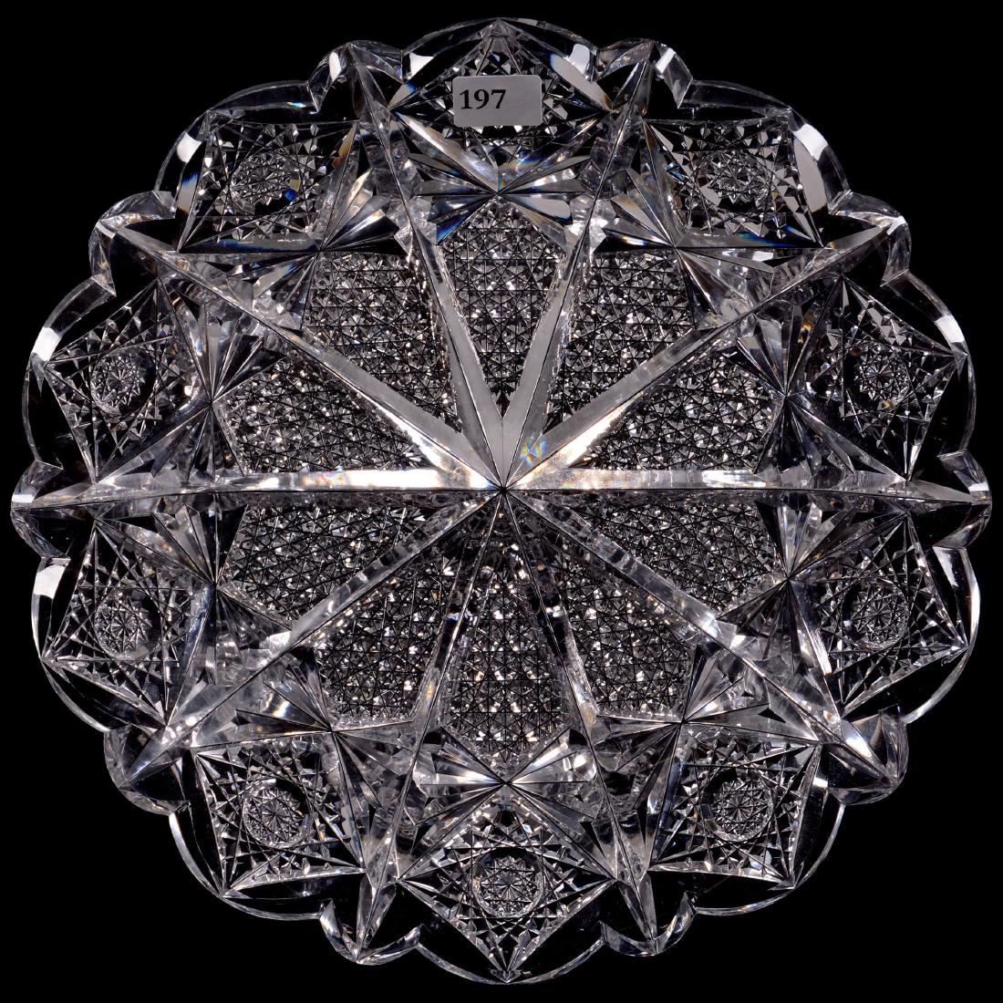 ABCG Round Tray - Napoleon Pattern Signed Hawkes (1 of 2)