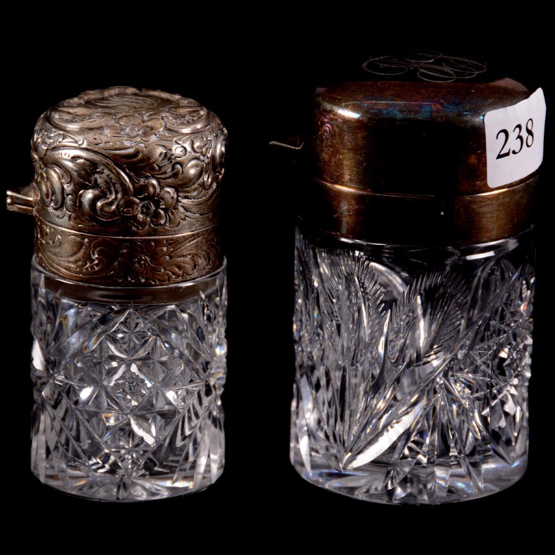 Two ABCG Vanity Bottles - Cactus Pattern by Pairpoint (1 of 2)