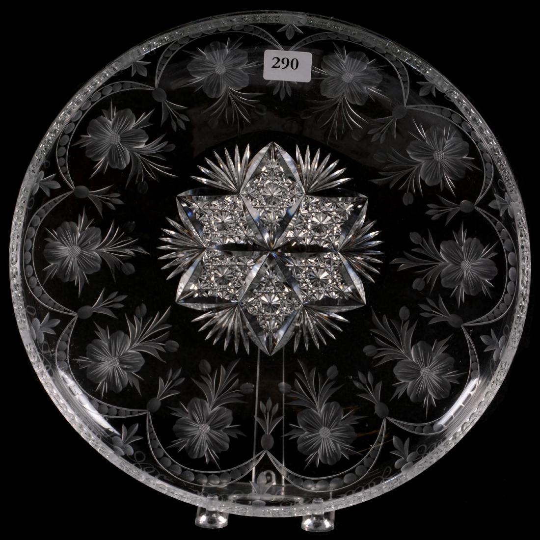 ABCG Low Bowl - Cut #1 and Engraved Pattern Signed Sinc (1 of 2)