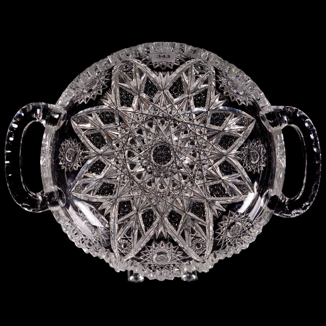 ABCG Two Handled Low Bowl - Expanding Star Pattern (1 of 2)