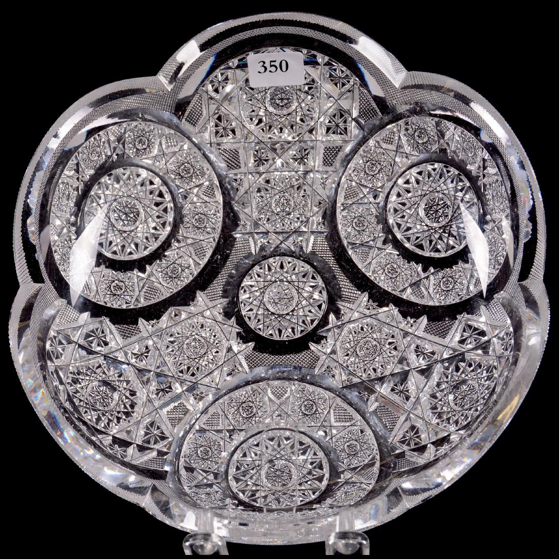 ABCG Low Bowl - Bellevue Pattern Signed Taylor Brothers: Low Bowl - 2" X 8.25" - ABCG - Signed Taylor Brothers Bellevue Pattern