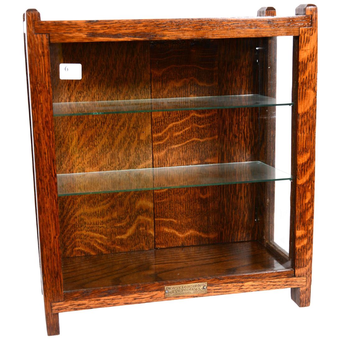 14" X 12.5" X 6.25" Deep Oak Gum Counter Top Display Ca (1 of 2)