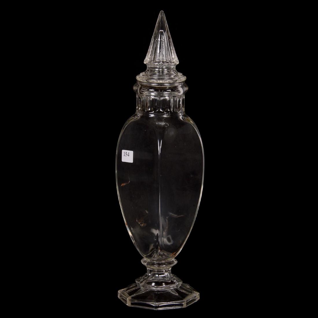 15.5" Pattern Glass Apothecary Jar (1 of 2)