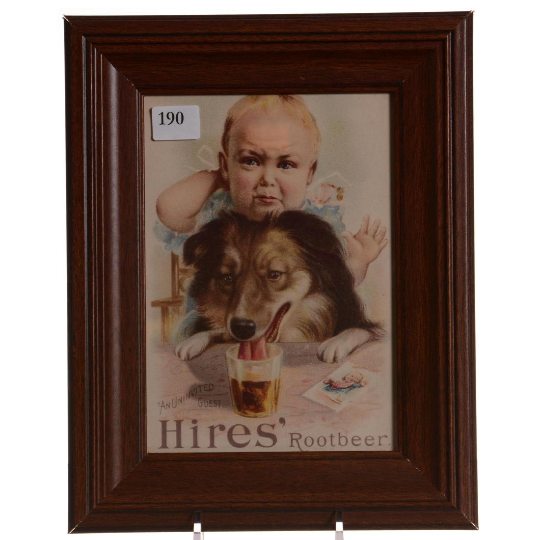 (2) "Hires Root Beer" Advertising Lithographs (1 of 3)