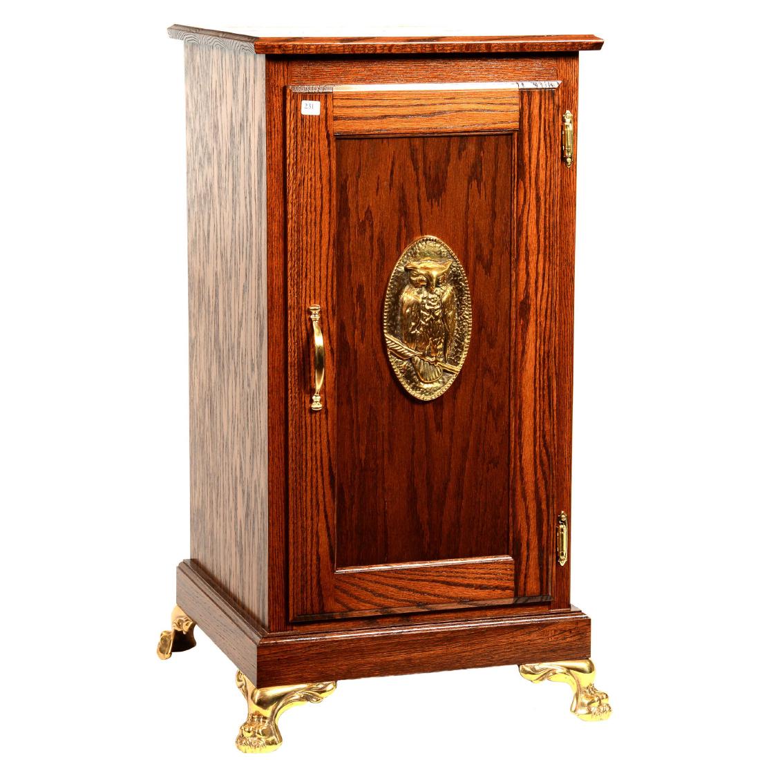 33" X 17" X 17" Modern Oak Cabinet (1 of 2)