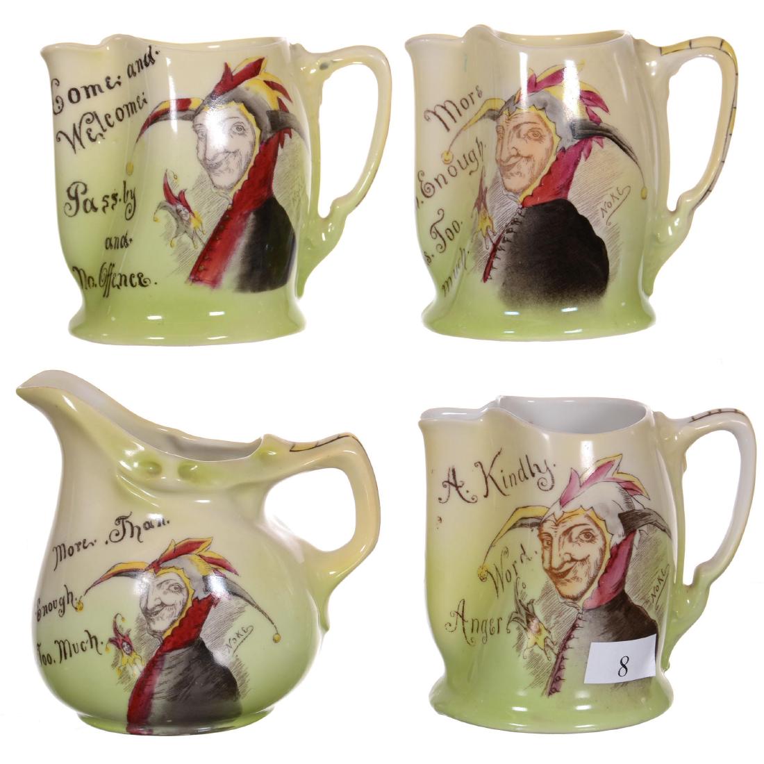 Four Royal Bayreuth (Blue Mark) Creamers (1 of 3)