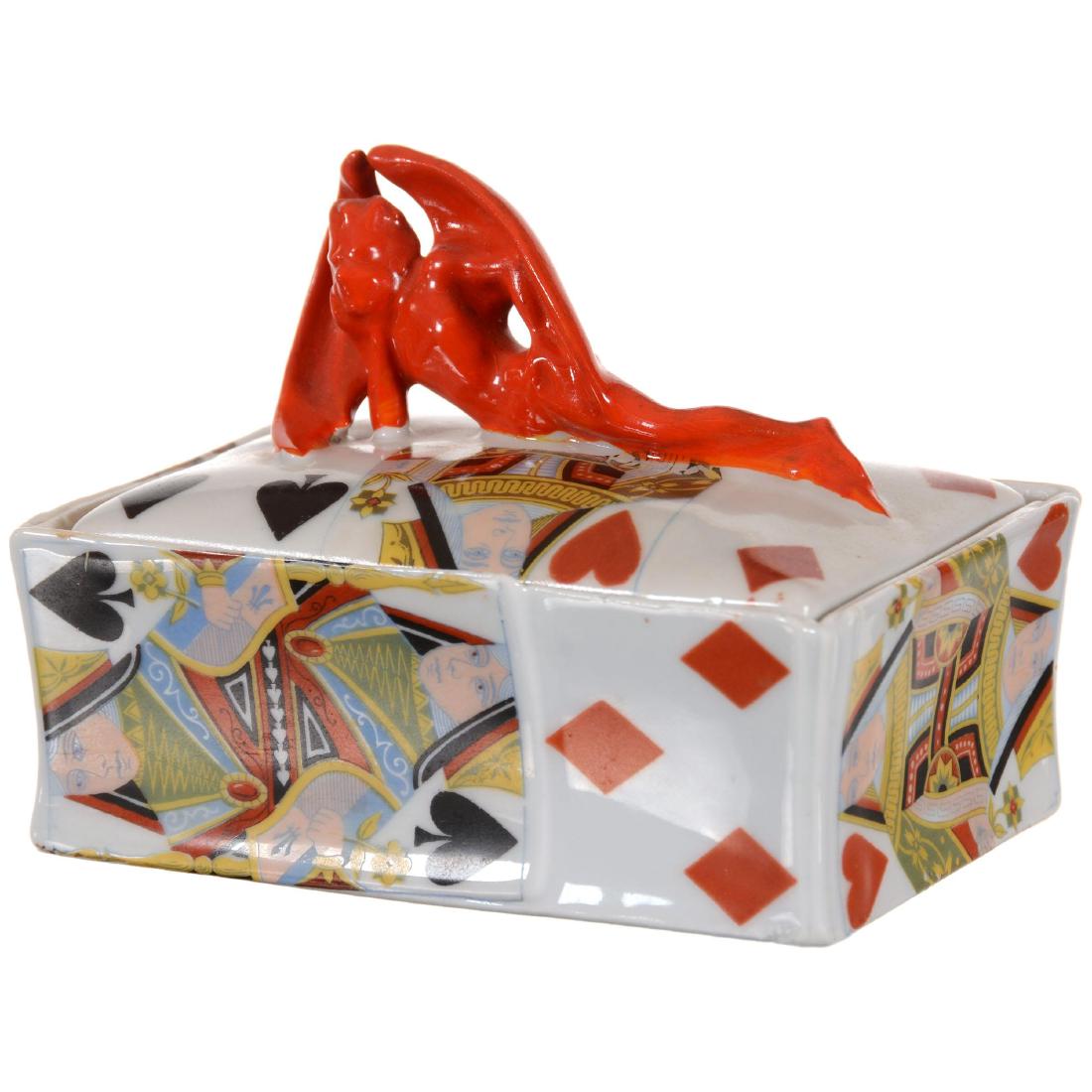 Royal Bayreuth (Blue Mark) Covered Box (1 of 3)