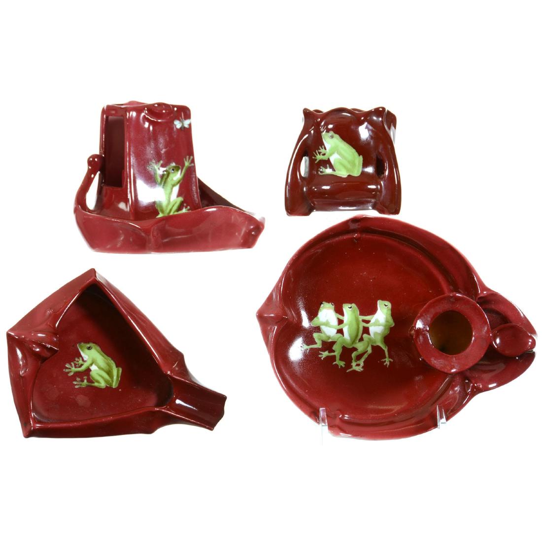 Four Royal Bayreuth (Blue Mark) Scenic Frog (1 of 5)