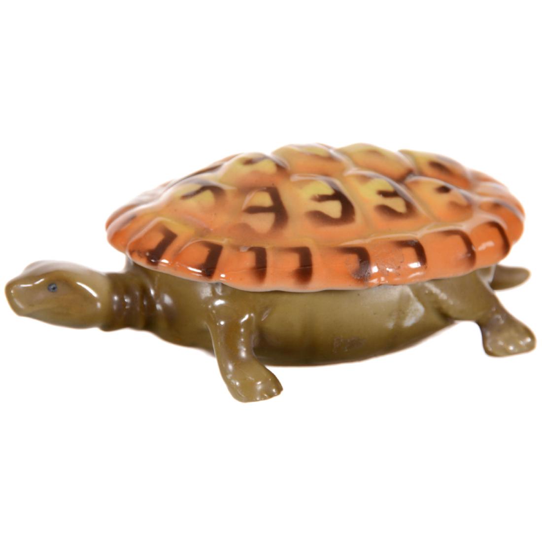 Royal Bayreuth (Blue Mark) Figural Turtle Box (1 of 3)