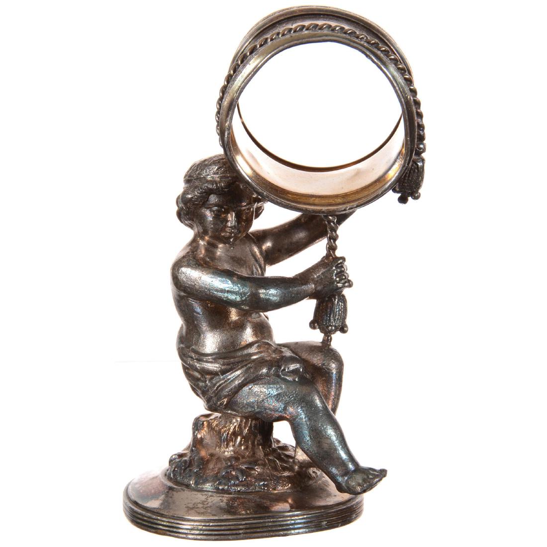 Silverplate Figural Napkin Ring (1 of 3)