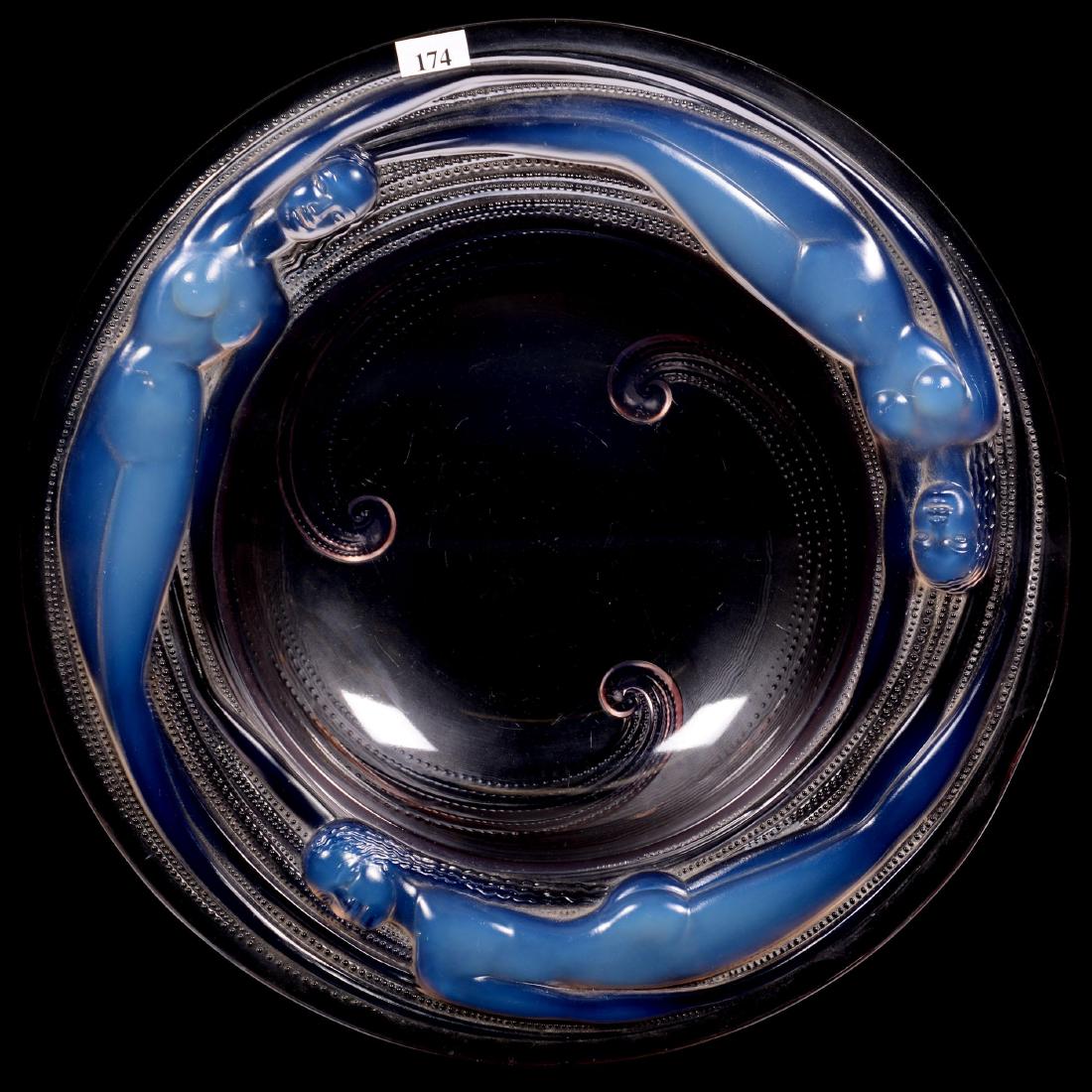 Signed "A. Verlys France" Embossed Art Glass Bowl (1 of 4)