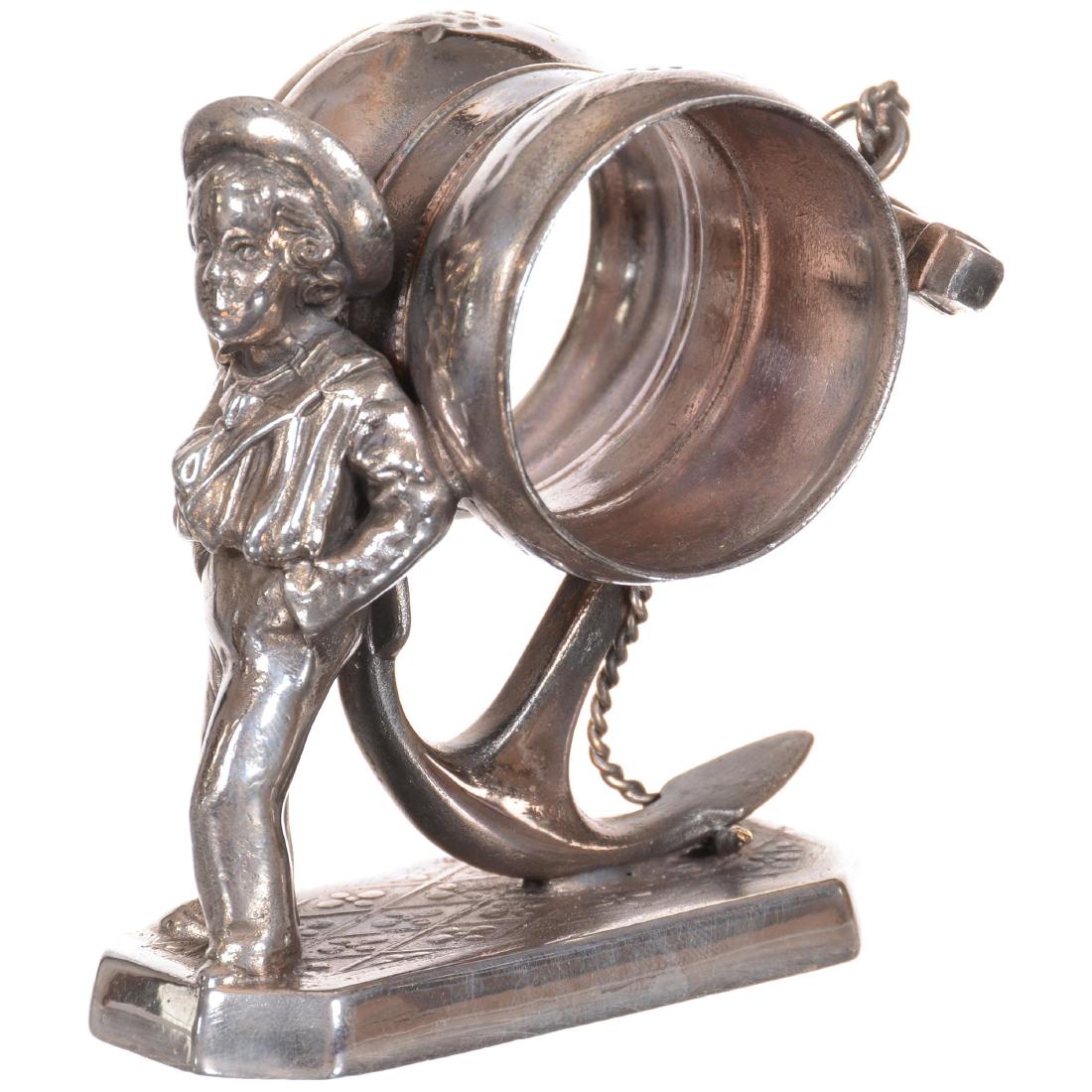 Figural Silverplate Napkin Ring (1 of 3)