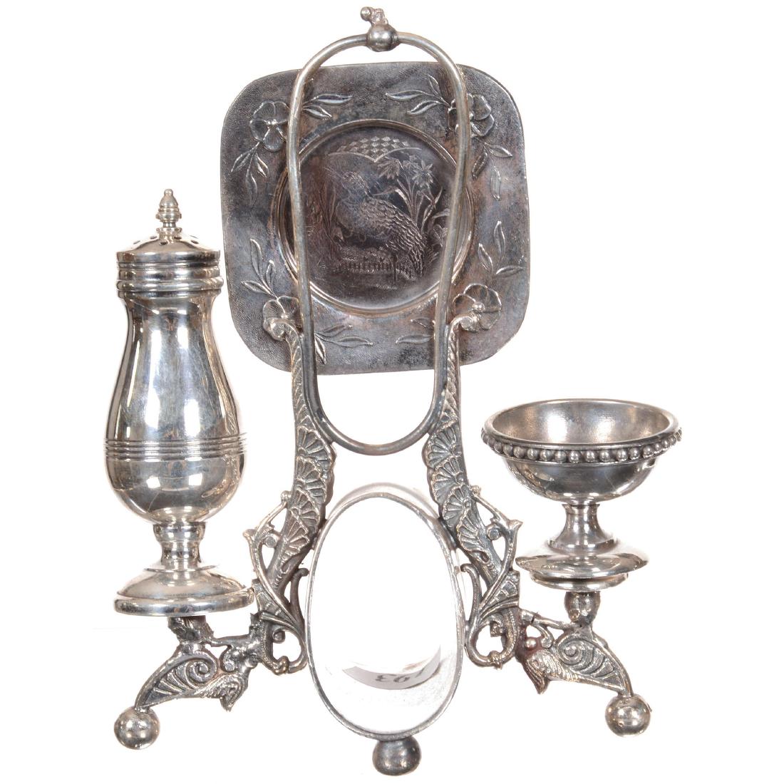 Derby #505 1/2 Silverplate Condiment Set (1 of 3)