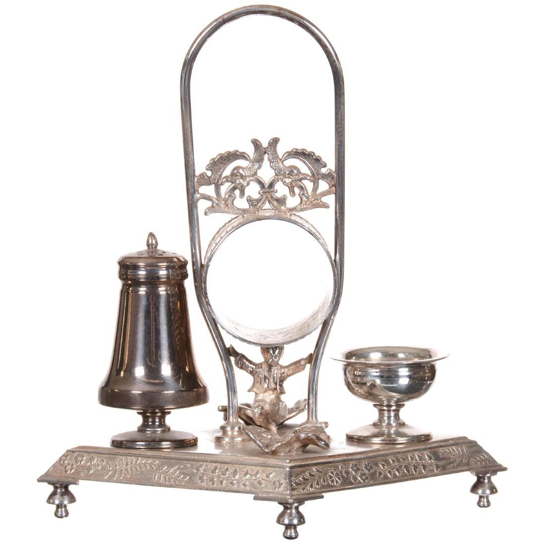 Rogers Smith #5 Silverplate Condiment Set (1 of 3)