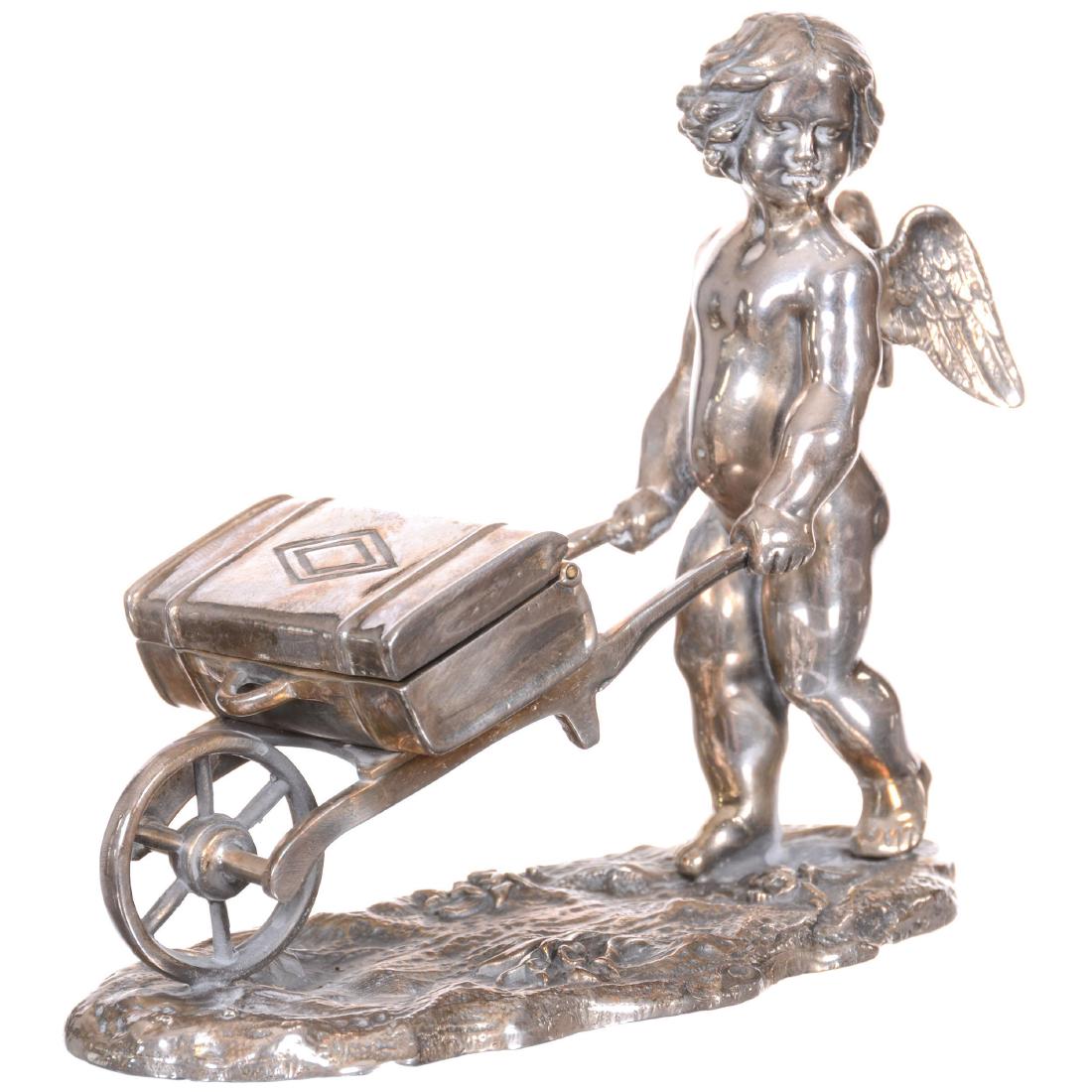 Rogers #287 Silverplate Figural Ring Chest (1 of 2)