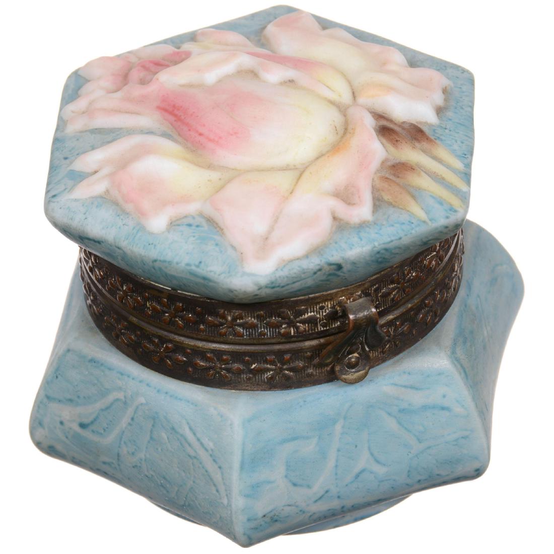 Marked Kelva Six-Sided Hinged Jewel Box (1 of 2)