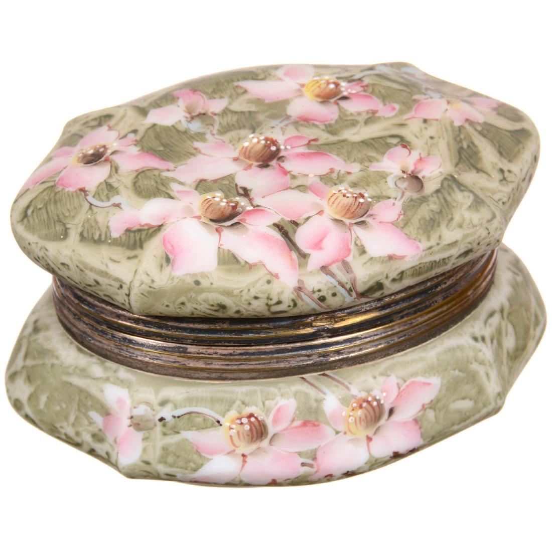 Marked Kelva Oval Hinged Jewel Box (1 of 2)