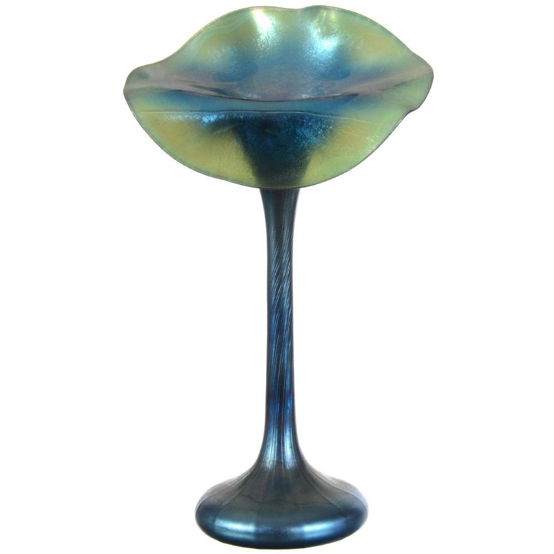 Marked "LCT Tiffany-Favrile #Unknown" Art Glass Vase (1 of 3)
