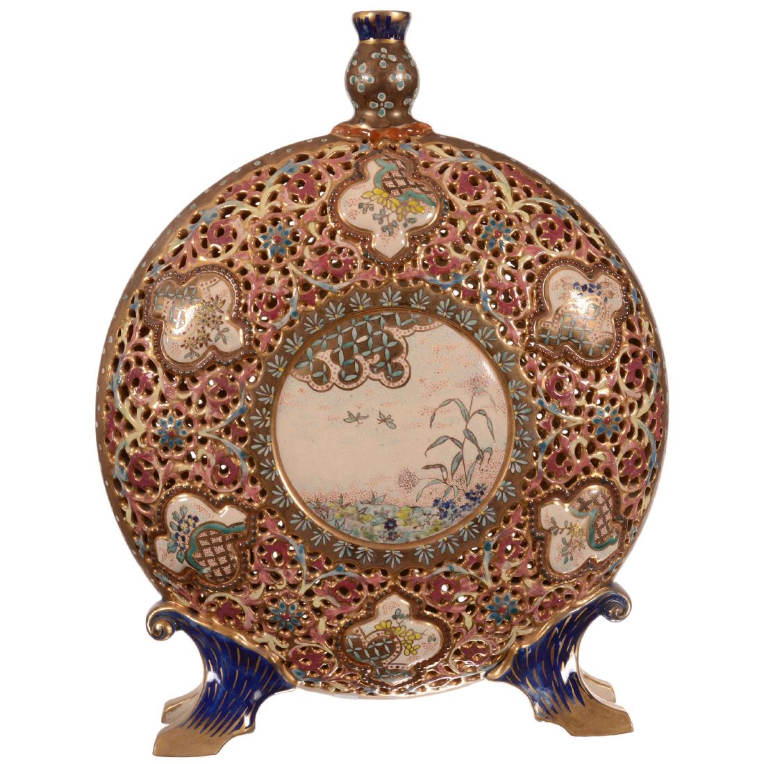 Zsolnay (Marked Fischer J. Budapest) Moon Vase (1 of 4)