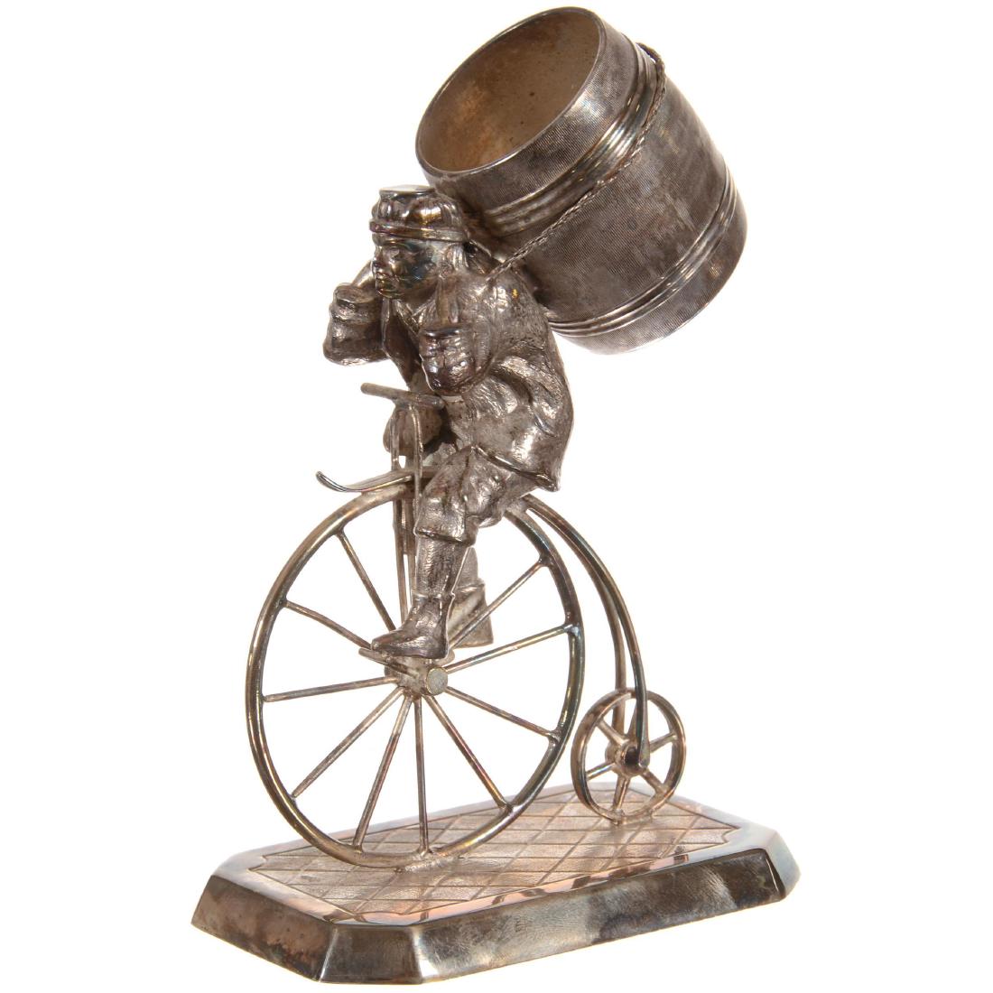 Figural Tufts #2649 Silverplate Toothpick Holder (1 of 3)