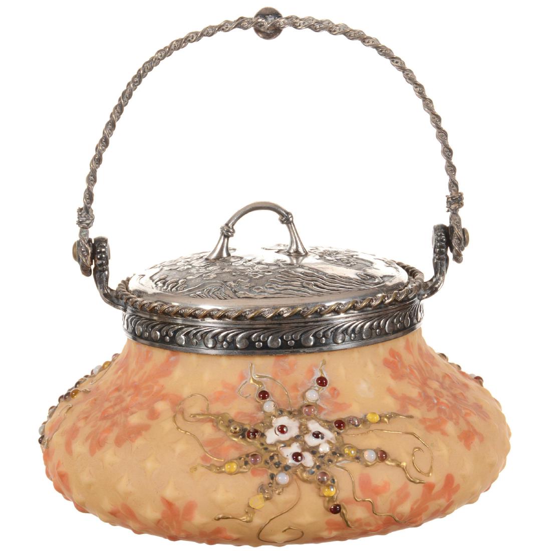 Marked Crown Milano Art Glass Sweetmeat (1 of 3)