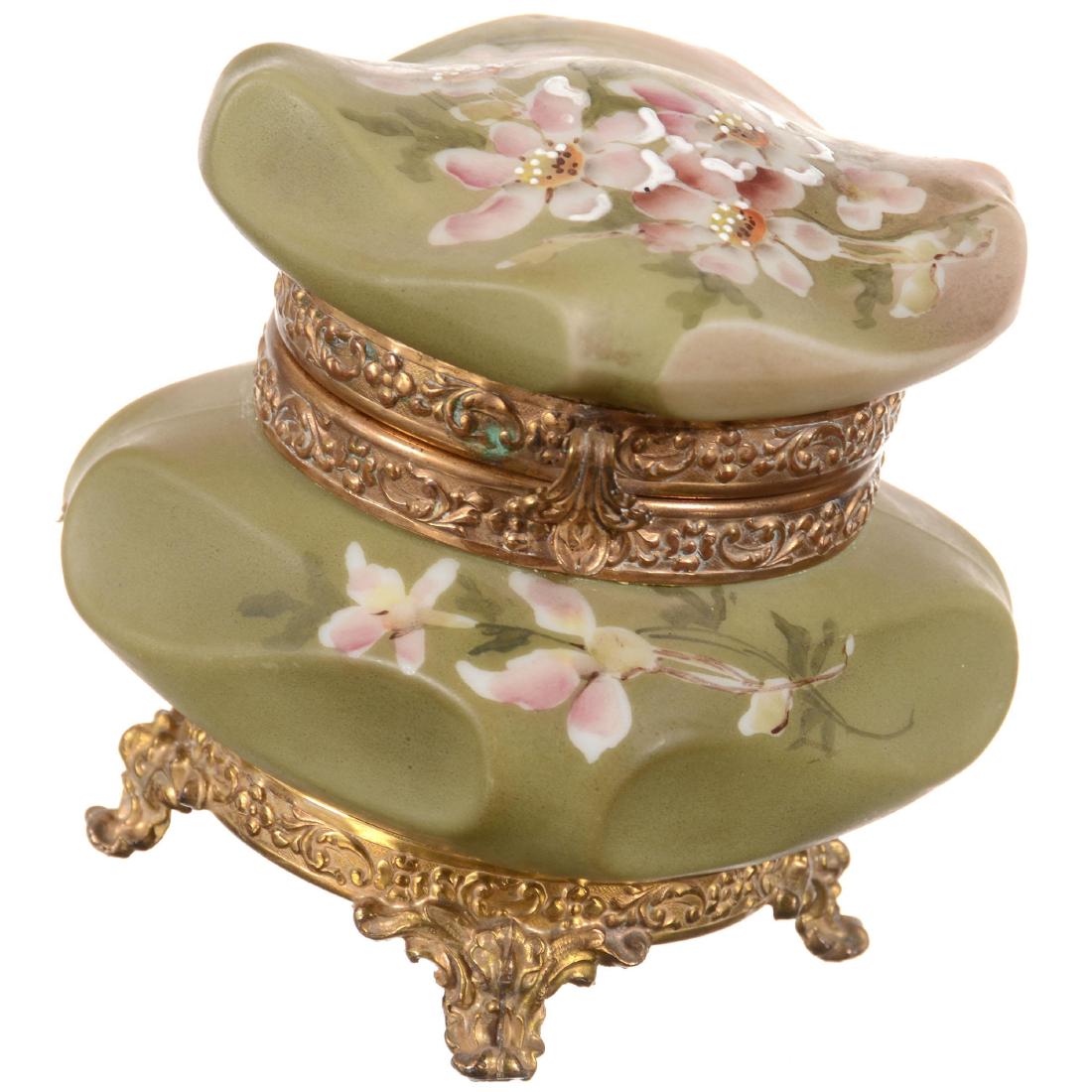 Marked Nakara Square Hinged Jewel Box (1 of 2)