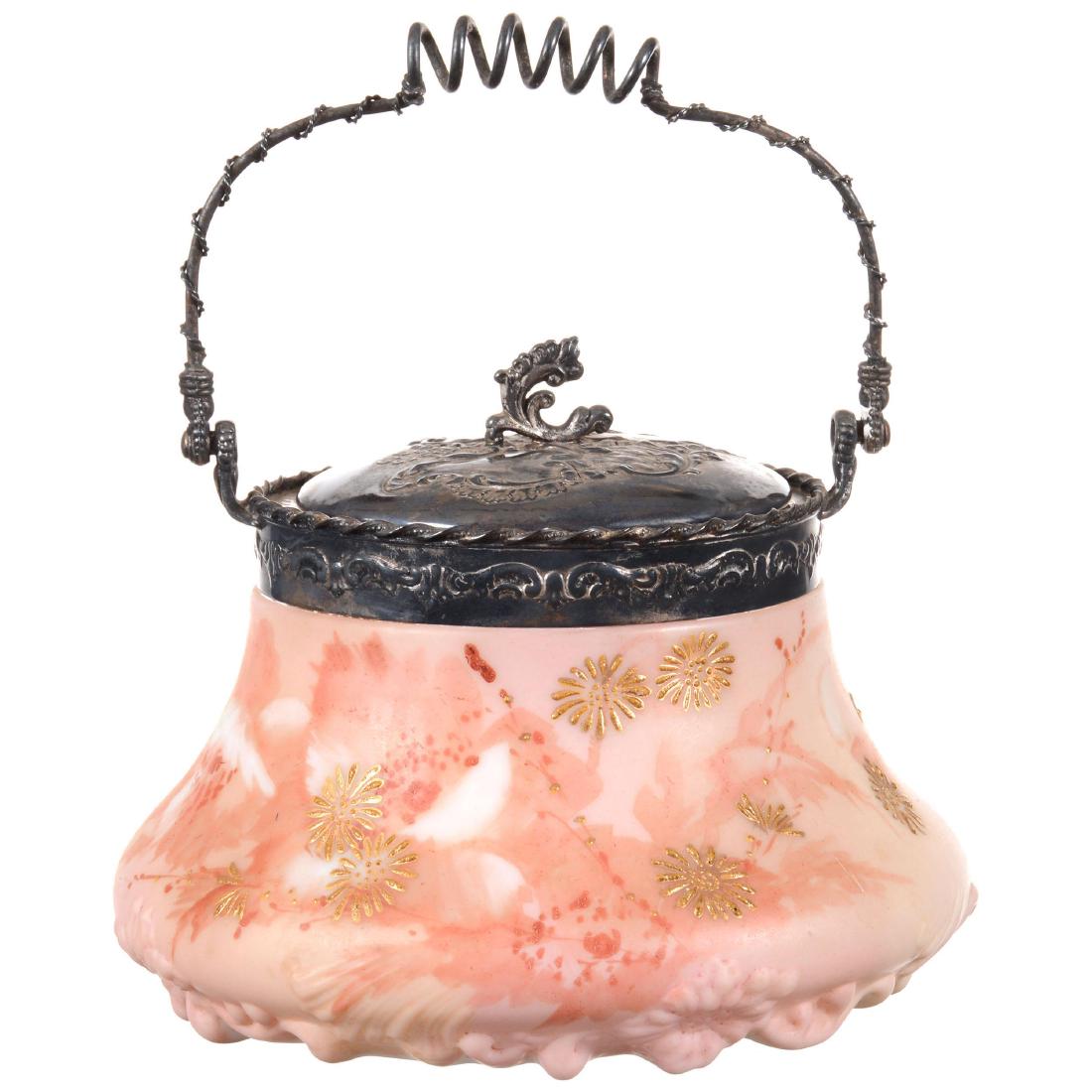 Mt. Washington Art Glass Biscuit Jar (1 of 3)