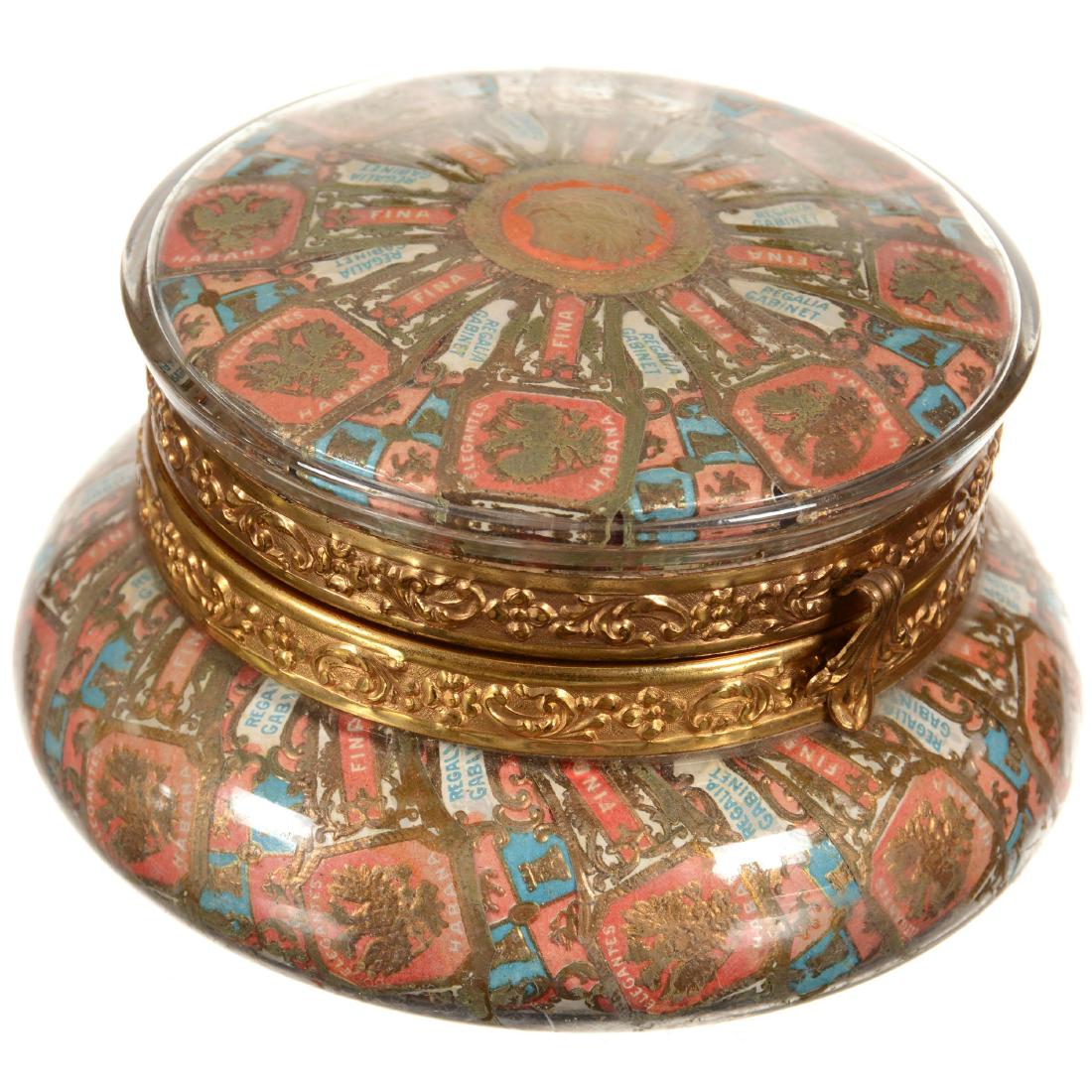 Unmarked Wavecrest Crystal Hinged Jewel Box (1 of 3)