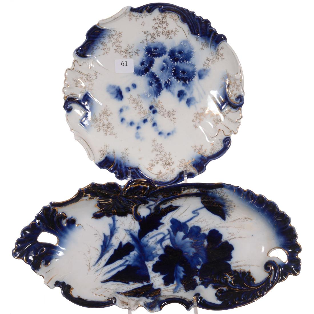 Two Cobalt Blue and White Prussia Items (1 of 2)