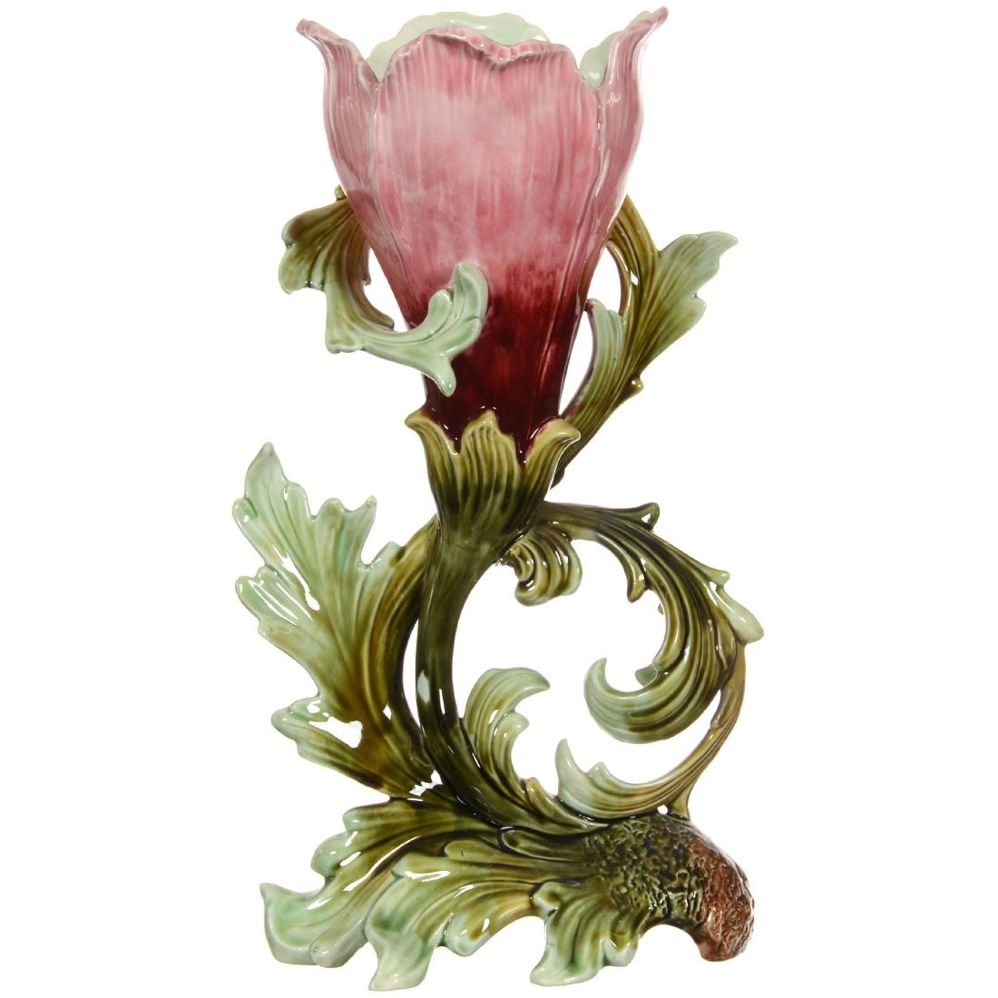 Majolica Figural Vase (1 of 4)