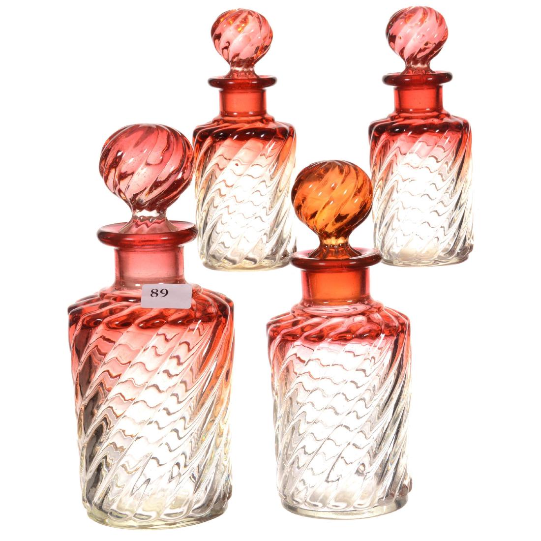 Four Bacarrat Rose Tint Bottles (1 of 3)