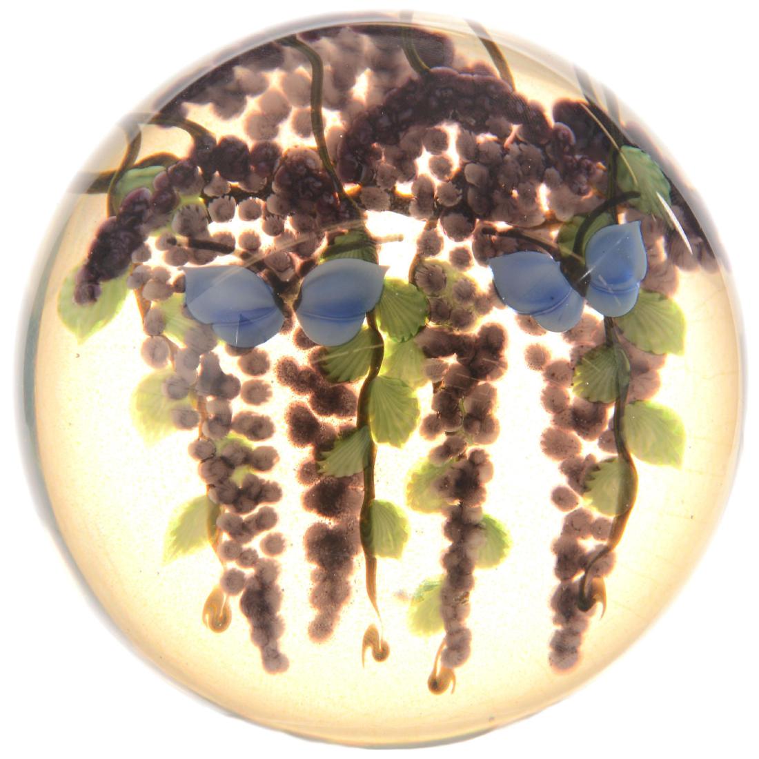 Signed Lundberg Studios Art Glass Paperweight (1 of 3)