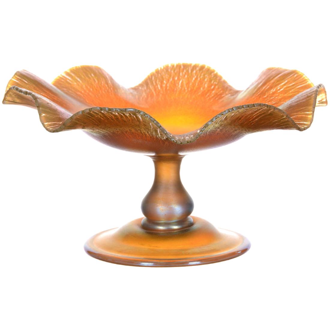 Tiffany Art Glass Compote (1 of 3)
